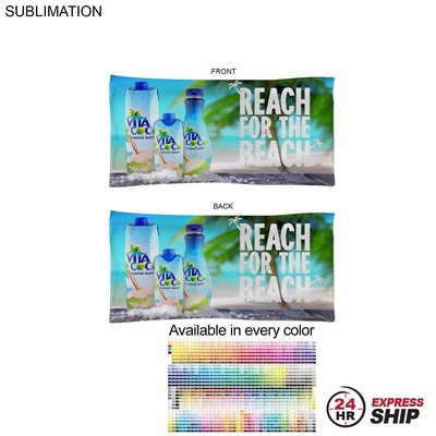 24 Hr Express Ship - Absorbent Microfiber Dri-Lite Terry Pool Towel, 20x40, Sublimated